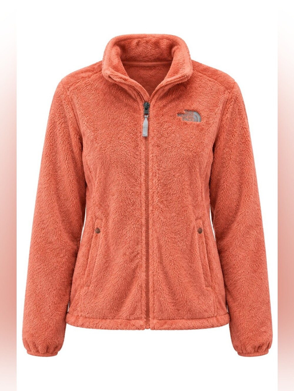 The North Face Women’s Osito Fleece Jacket - Coral Orange Fluffy Comfy